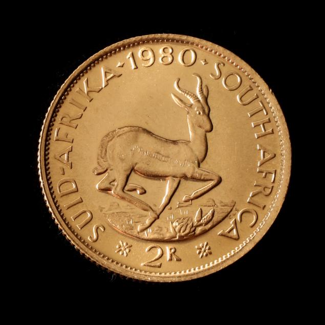 SOUTH AFRICA, 1980 GOLD 2 RAND Brilliant