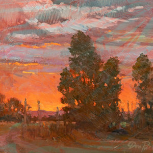 Don Ricks American 1921 1996 Sunset oil 30a926