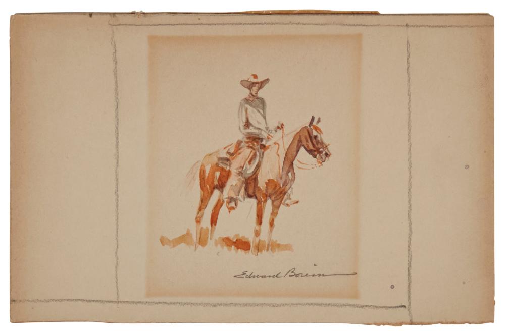 EDWARD BOREIN 1872 1945 COWBOY 30aa9b