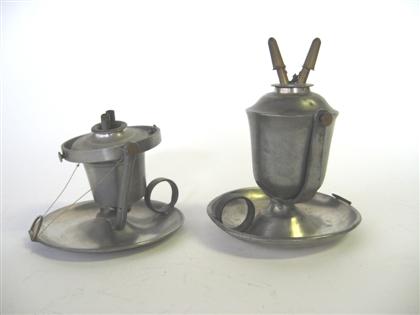 Two gimbal chamber lamps 19th 4da65