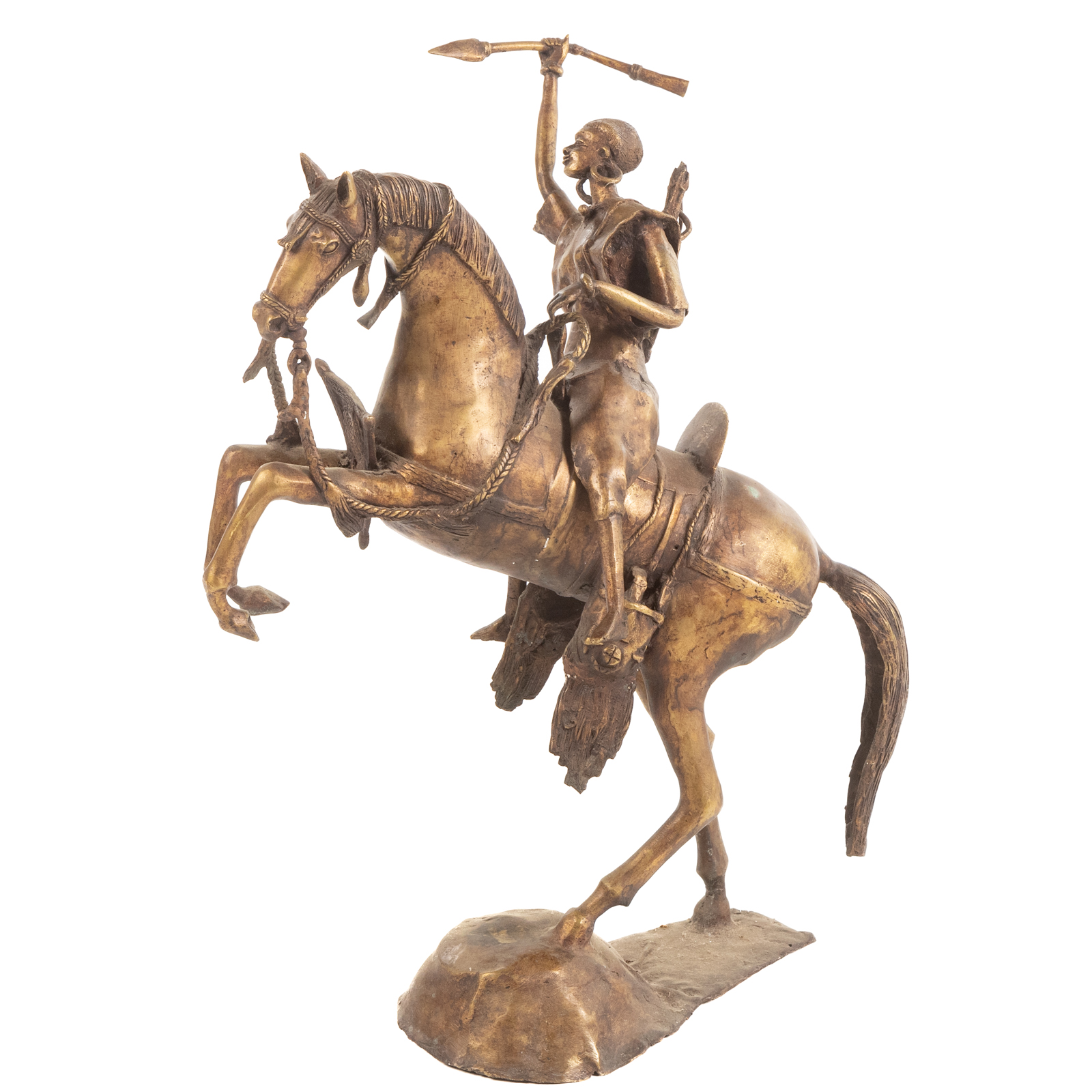 HAUSA FULANI WARRIOR ON HORSEBACK  308812