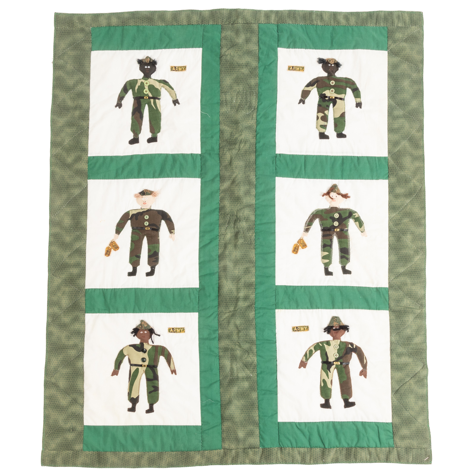 HAND STITCHED APPLIQUED US ARMY 308839