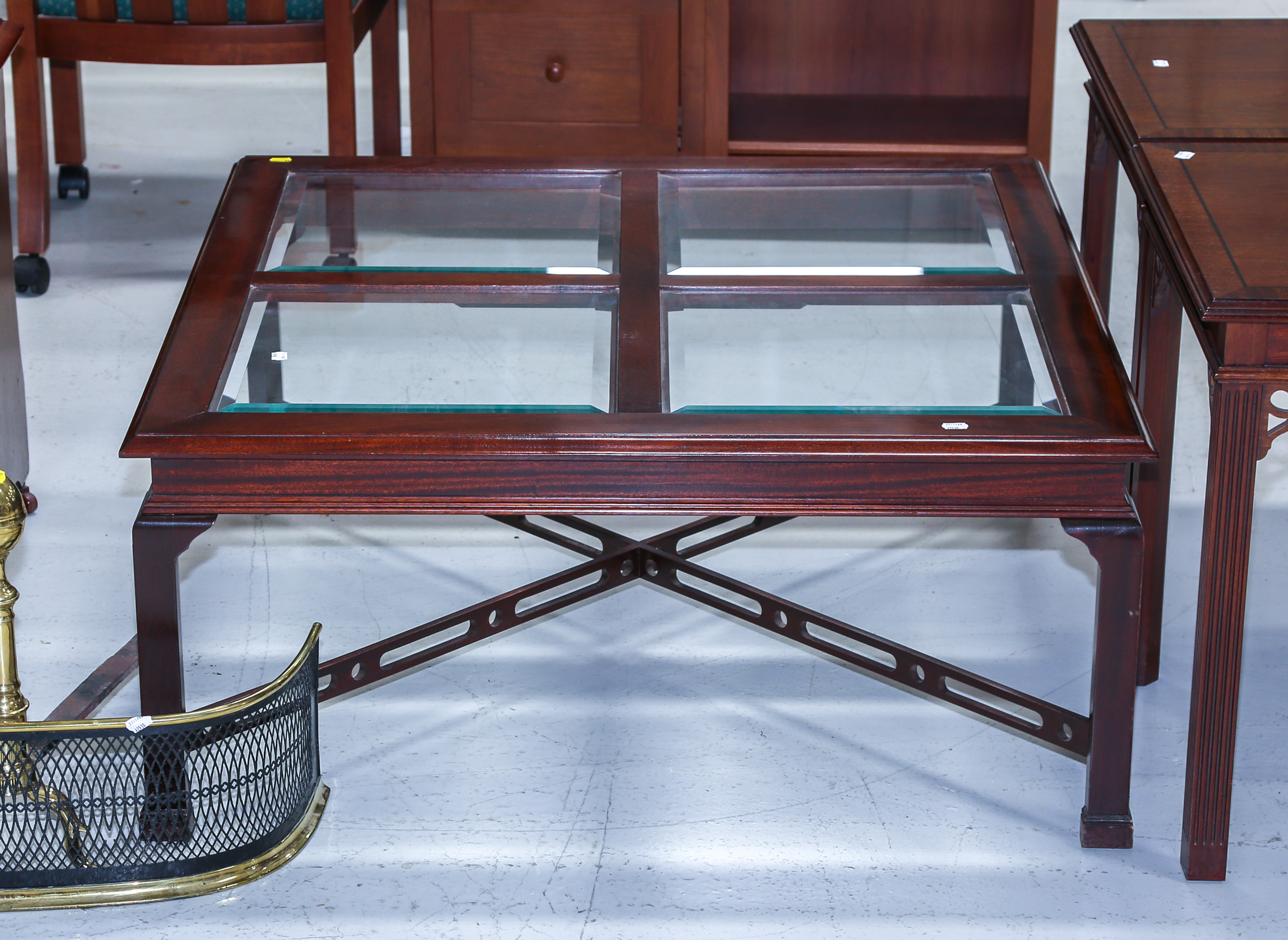 CHINESE STYLE MAHOGANY COFFEE TABLE