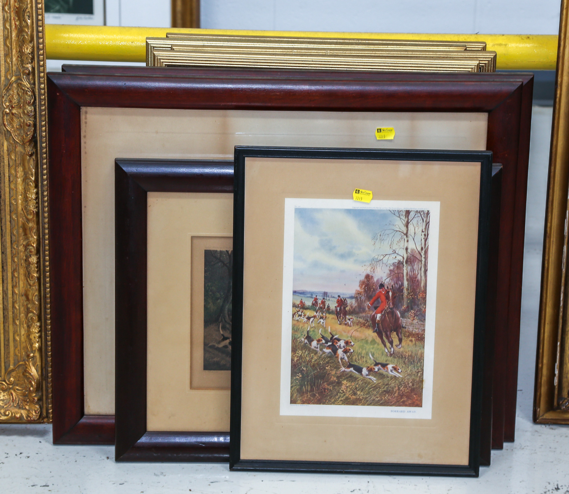 EIGHT FRAMED PRINTS Including four months