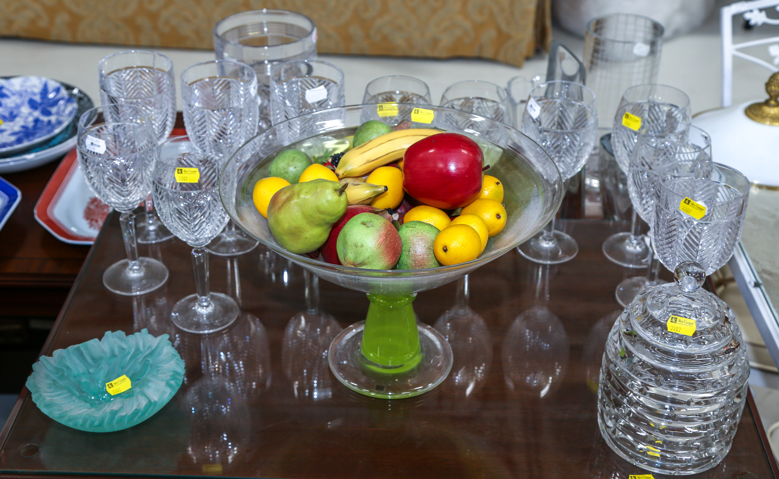 ASSORTED GLASSWARE IMITATION FRUIT 308976