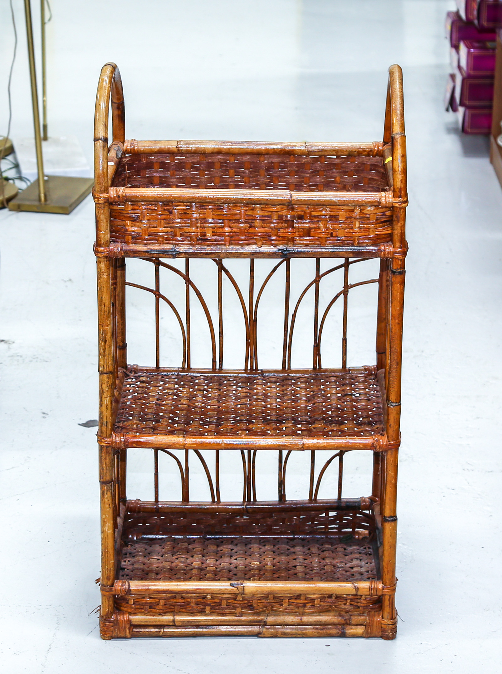 CHINESE RATTAN TOWEL STAND 3rd