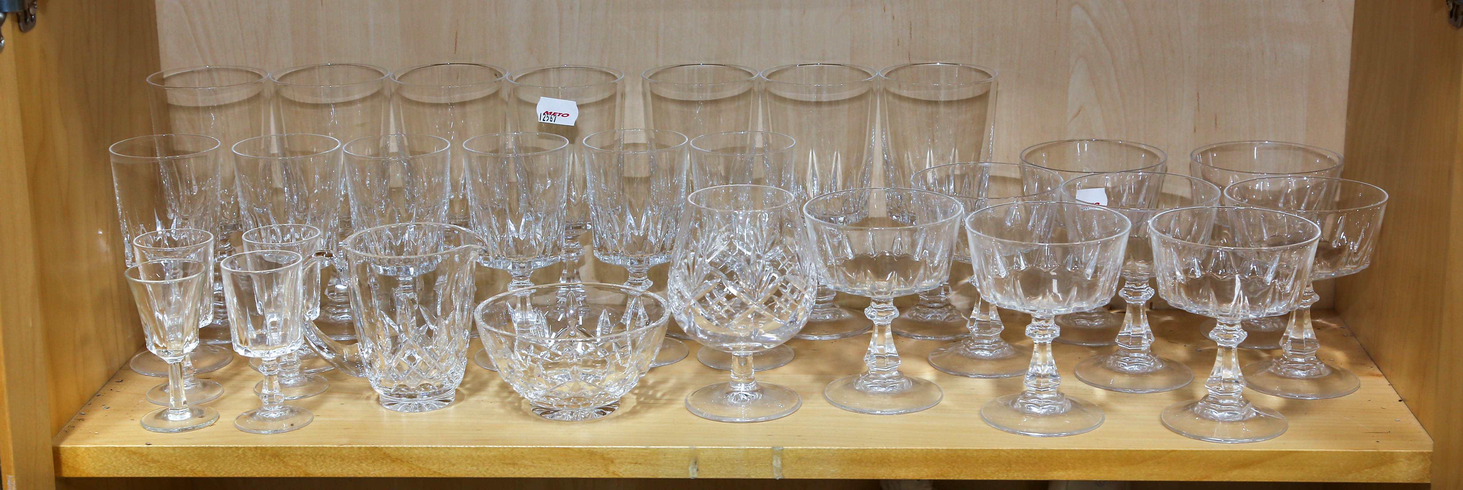 ASSORTMENT OF USEFUL PRESSED GLASSWARE 308a07