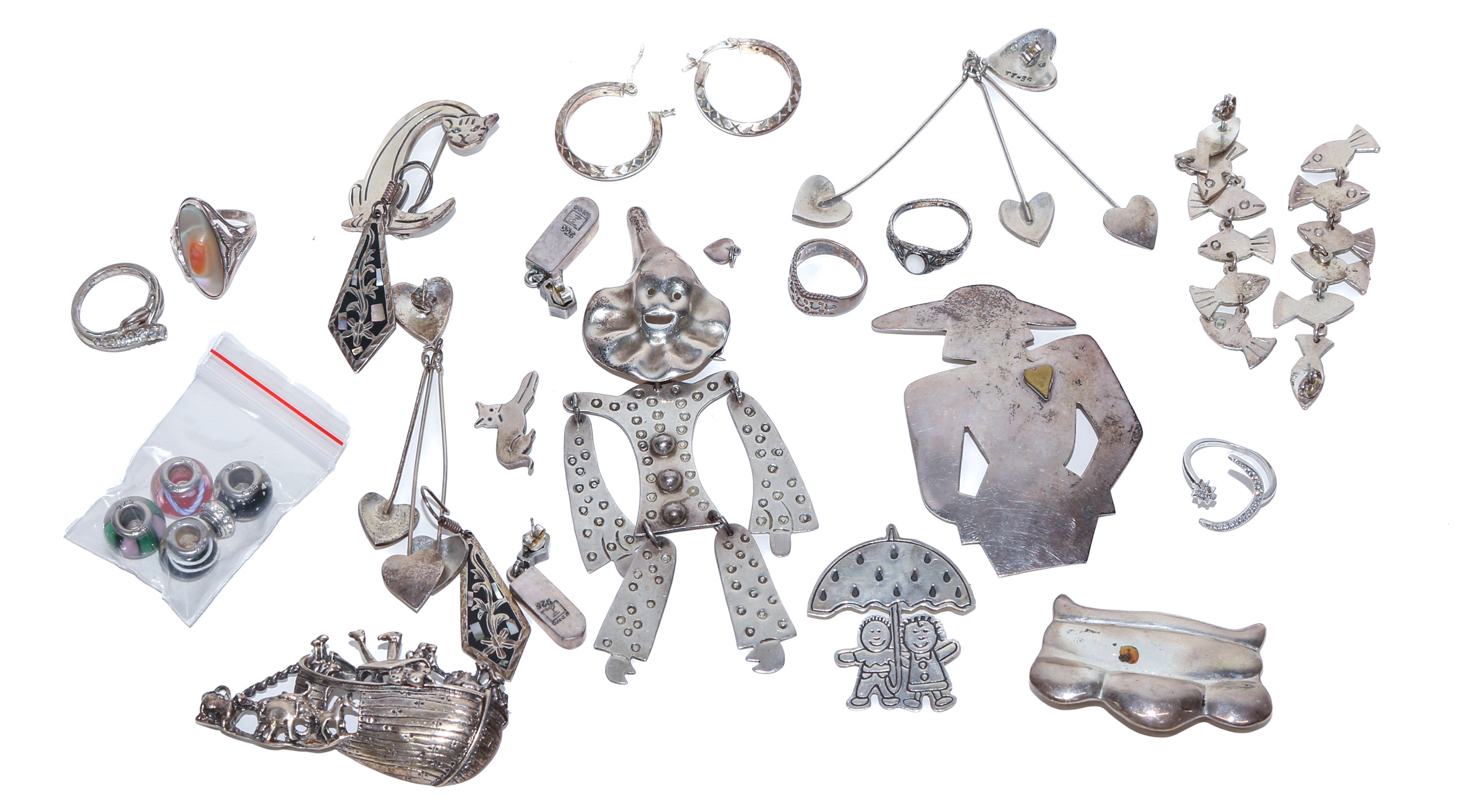 A COLLECTION OF STERLING JEWELRY 308a17