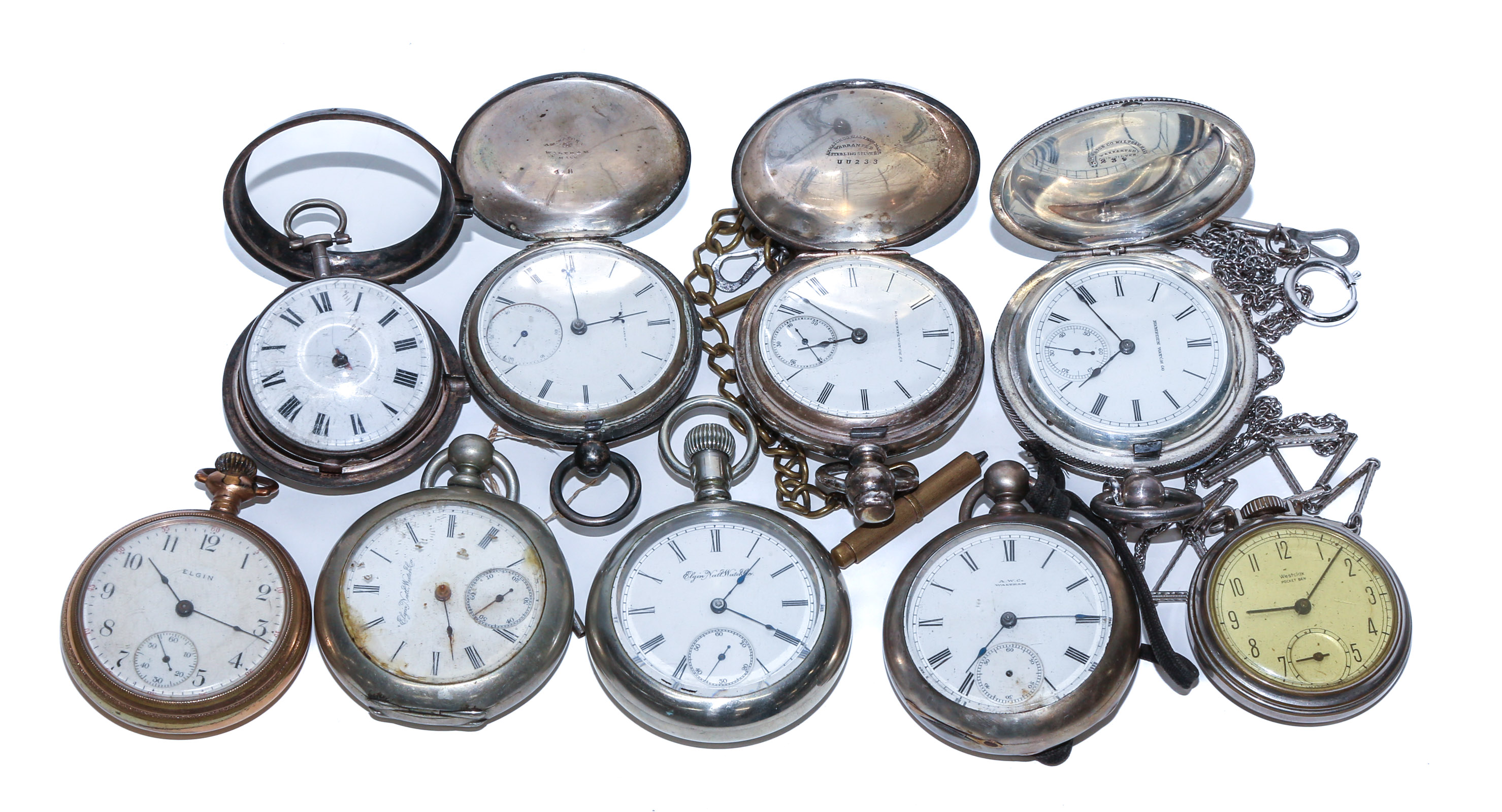 A COLLECTION OF POCKET WATCHES 308a1e