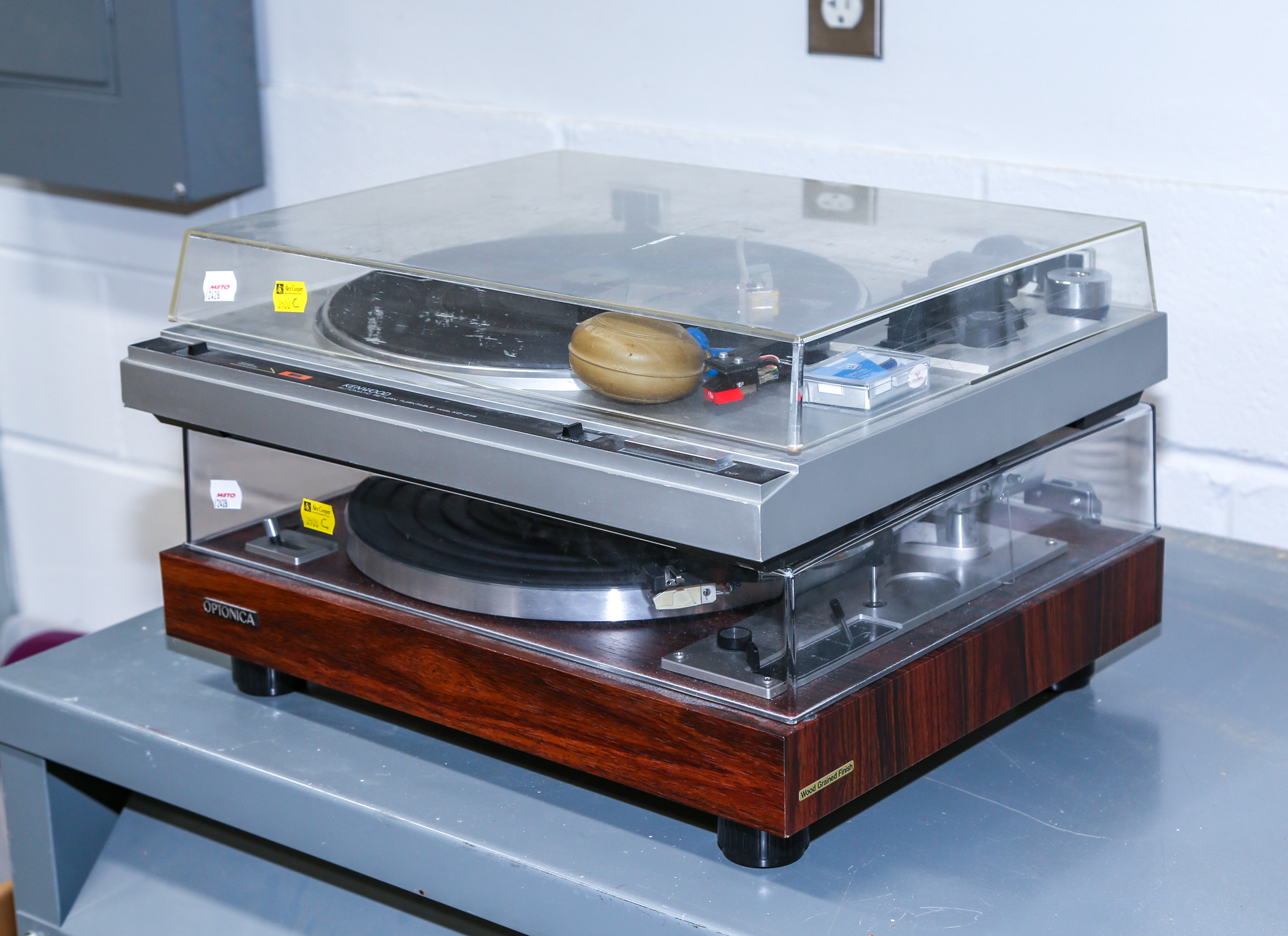 TWO VINTAGE TURNTABLES Including 308a31