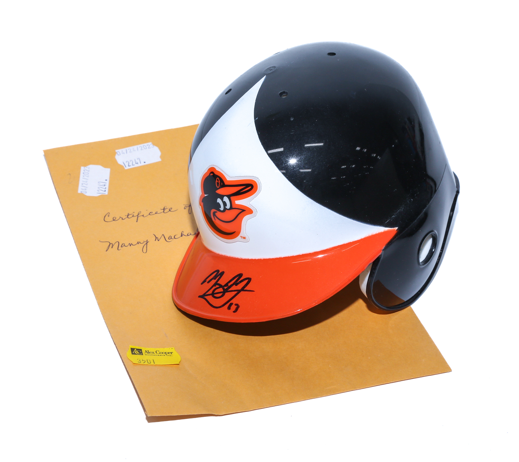 MANNY MACHADO SIGNED MINI HELMET 308a32