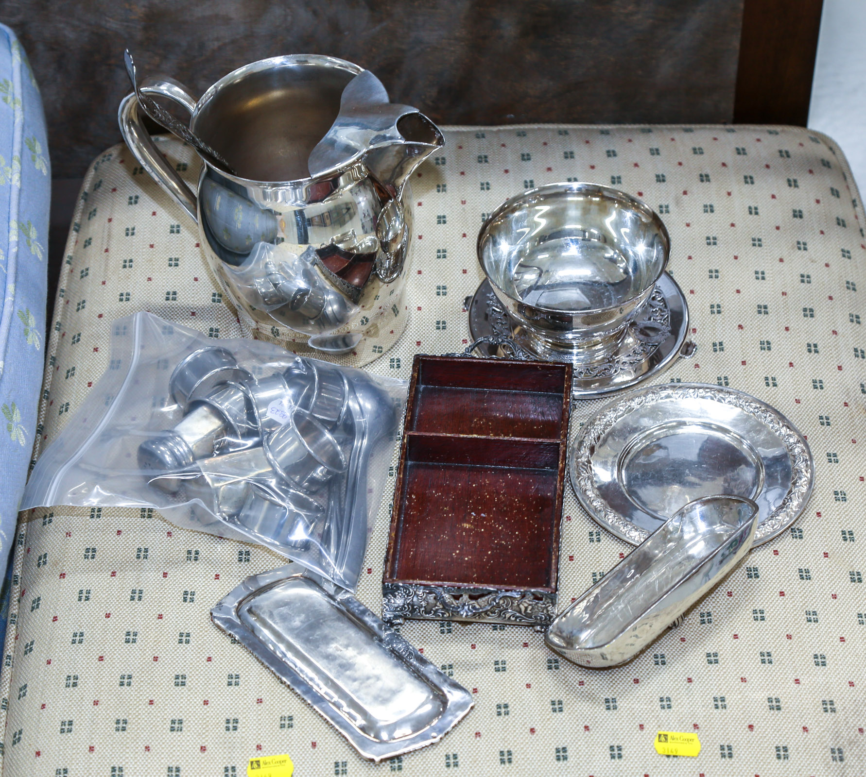 GROUP OF STERLING & SILVER HOLLOWWARE