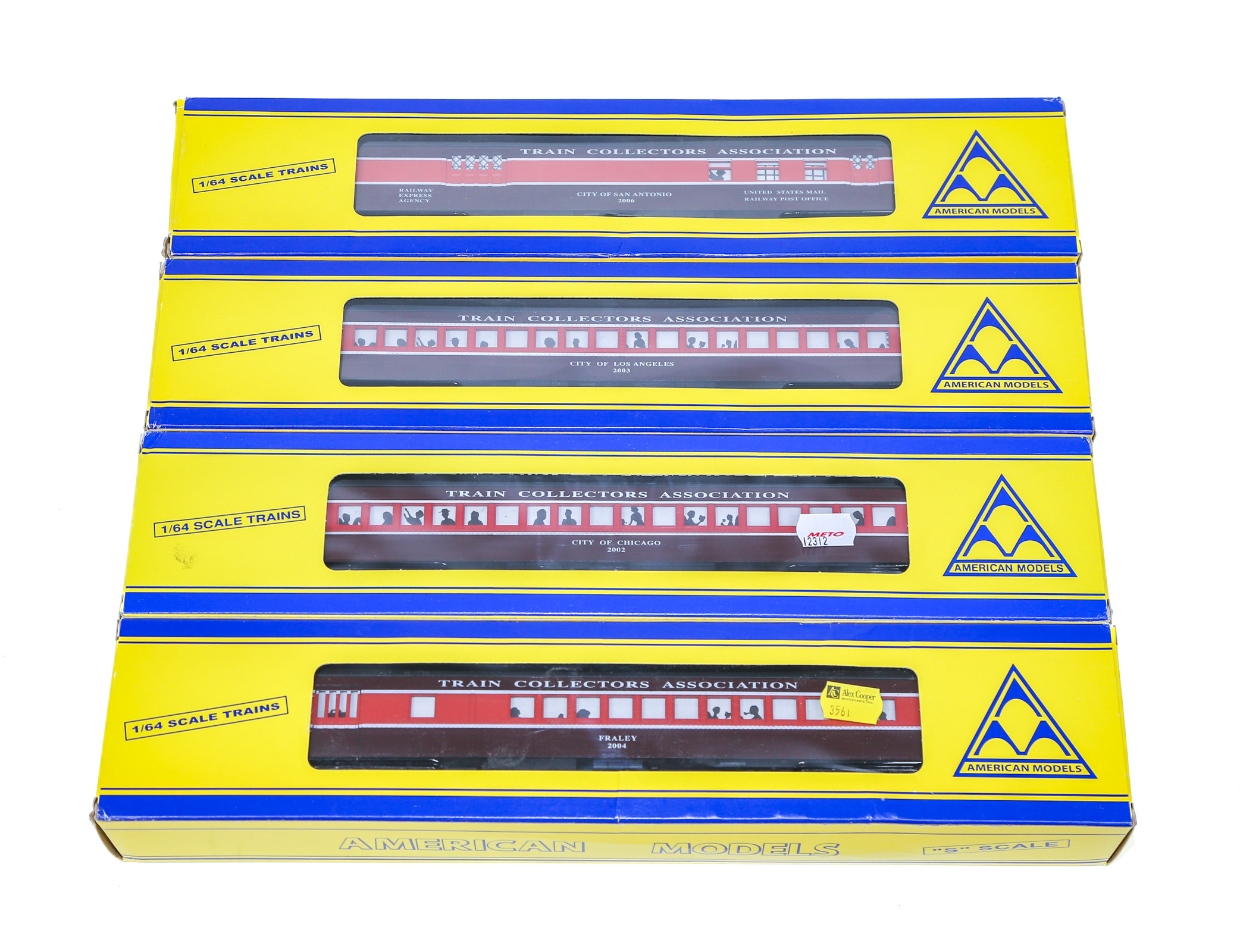 FOUR BOXED AMERICAN MODEL 164TH S SCALE