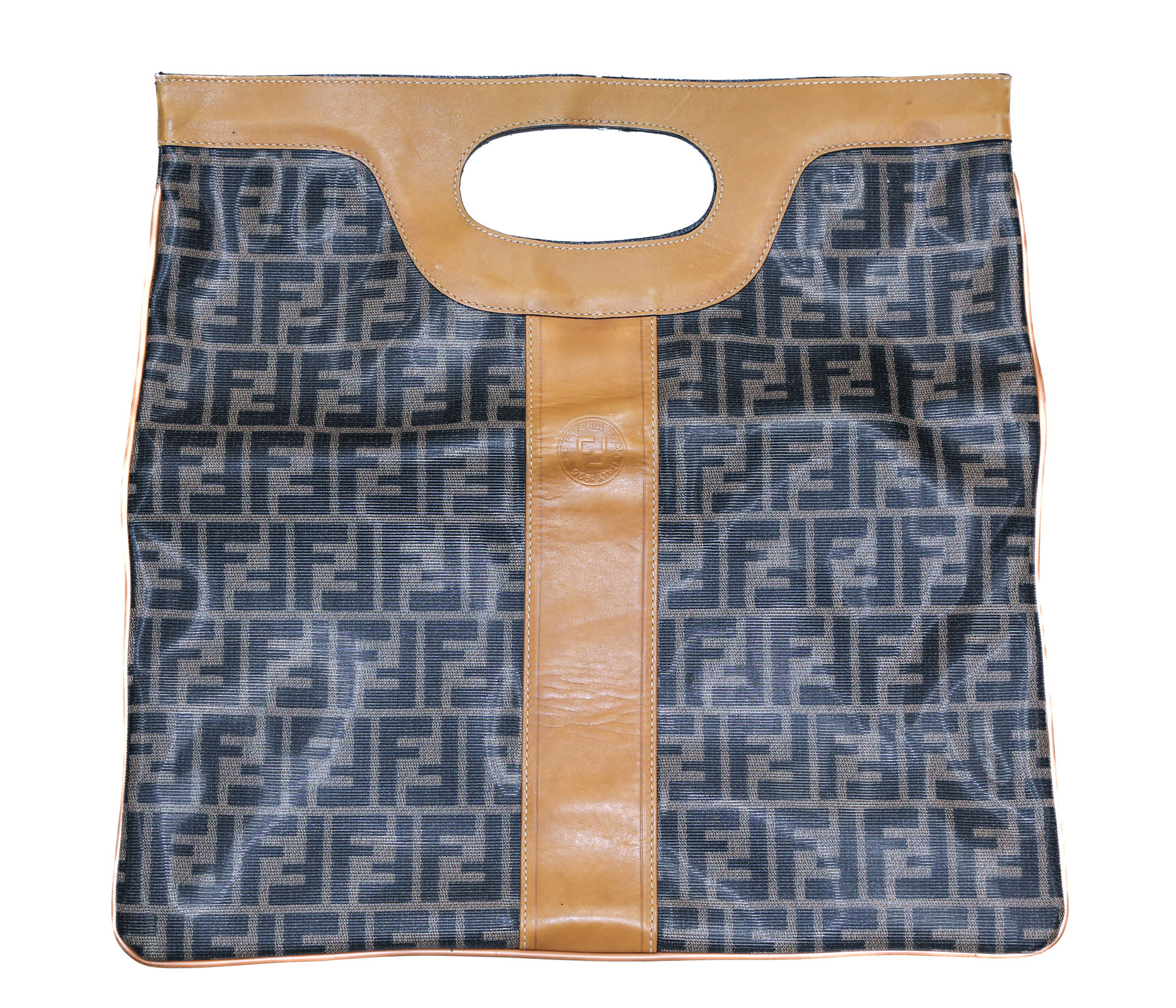 A FENDI HANDBAG A coated canvas 308a71