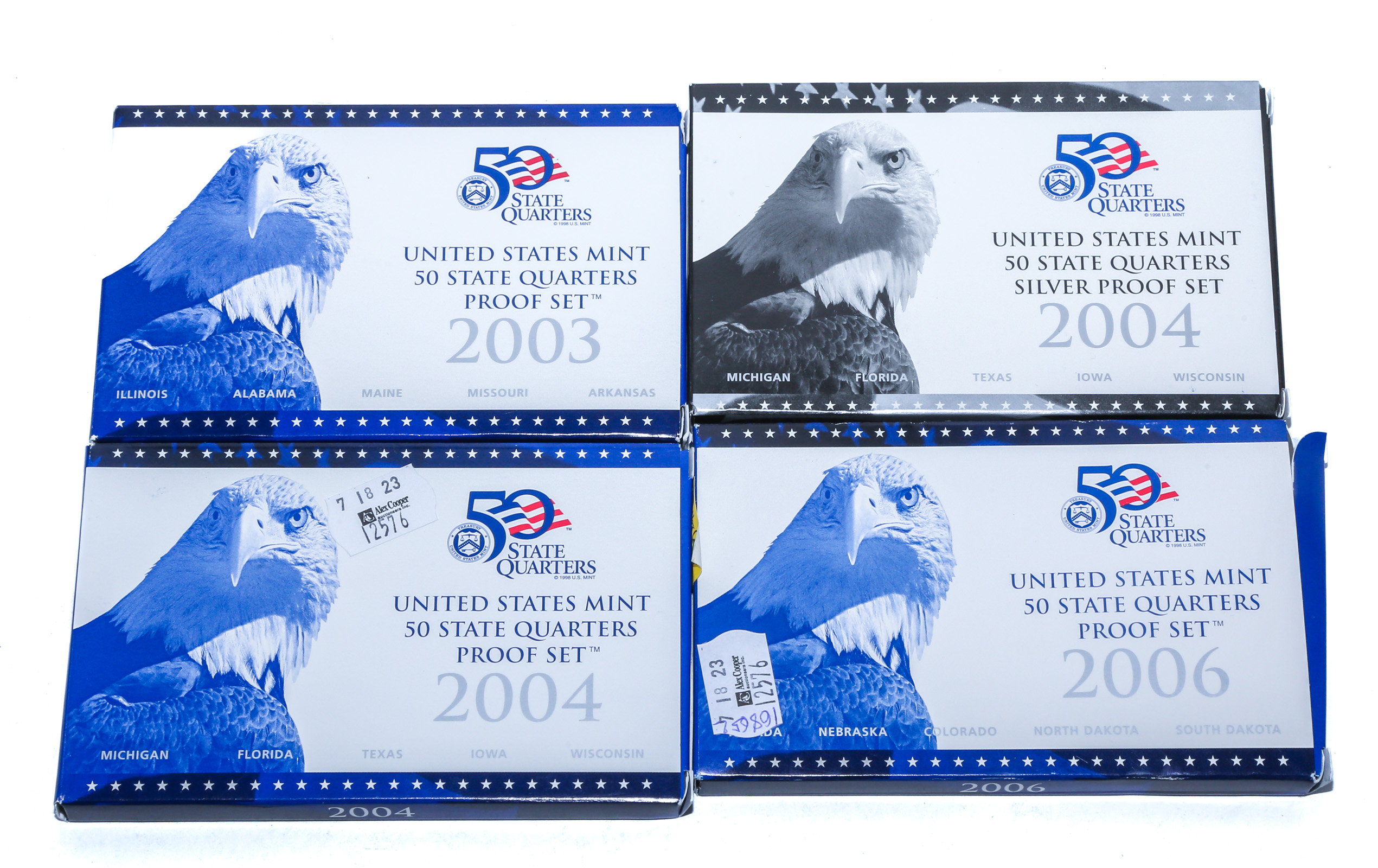 FOUR STATE QUARTER PROOF SETS INC 2004