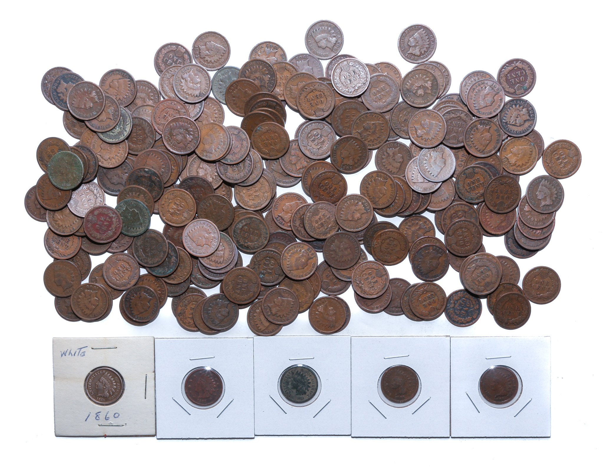 231 INDIAN CENTS MOSTLY G VG WITH 308a83
