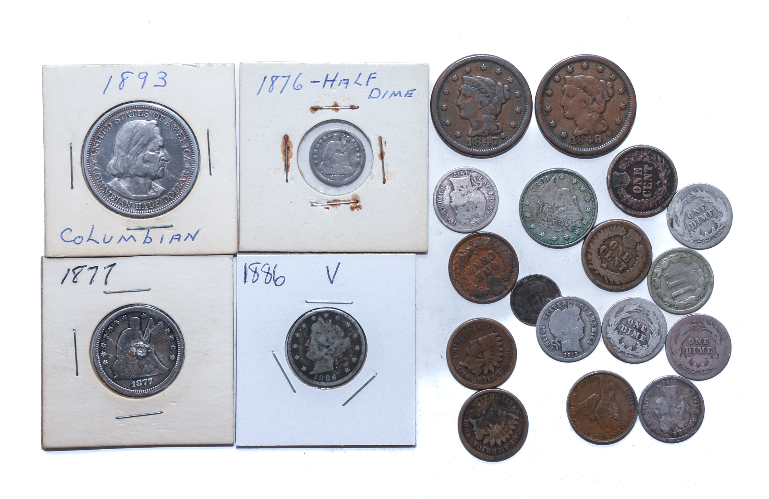 21 US TYPE COINS WITH BETTER DATE