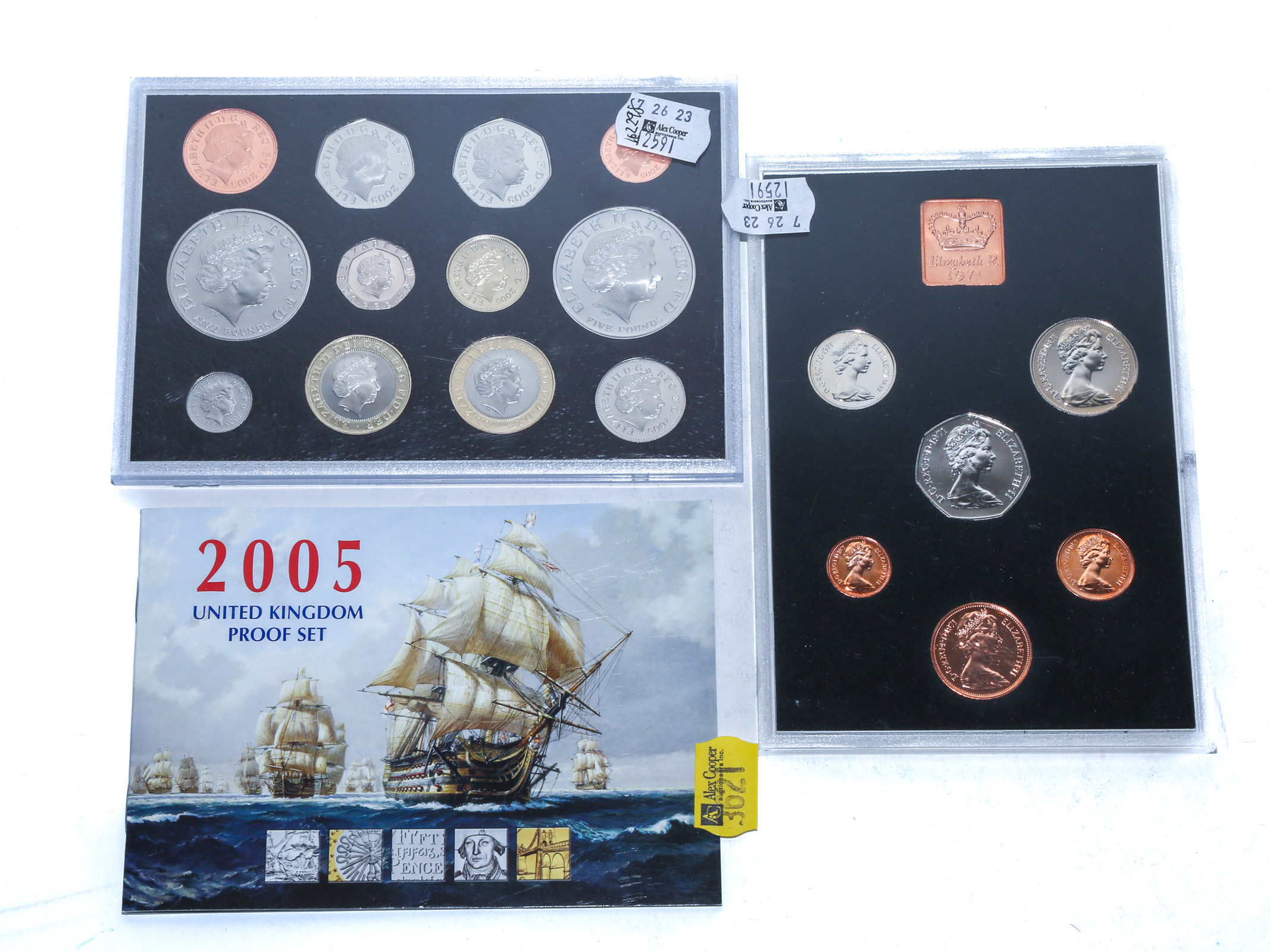 1971 & 2005 UK PROOF SETS 2005