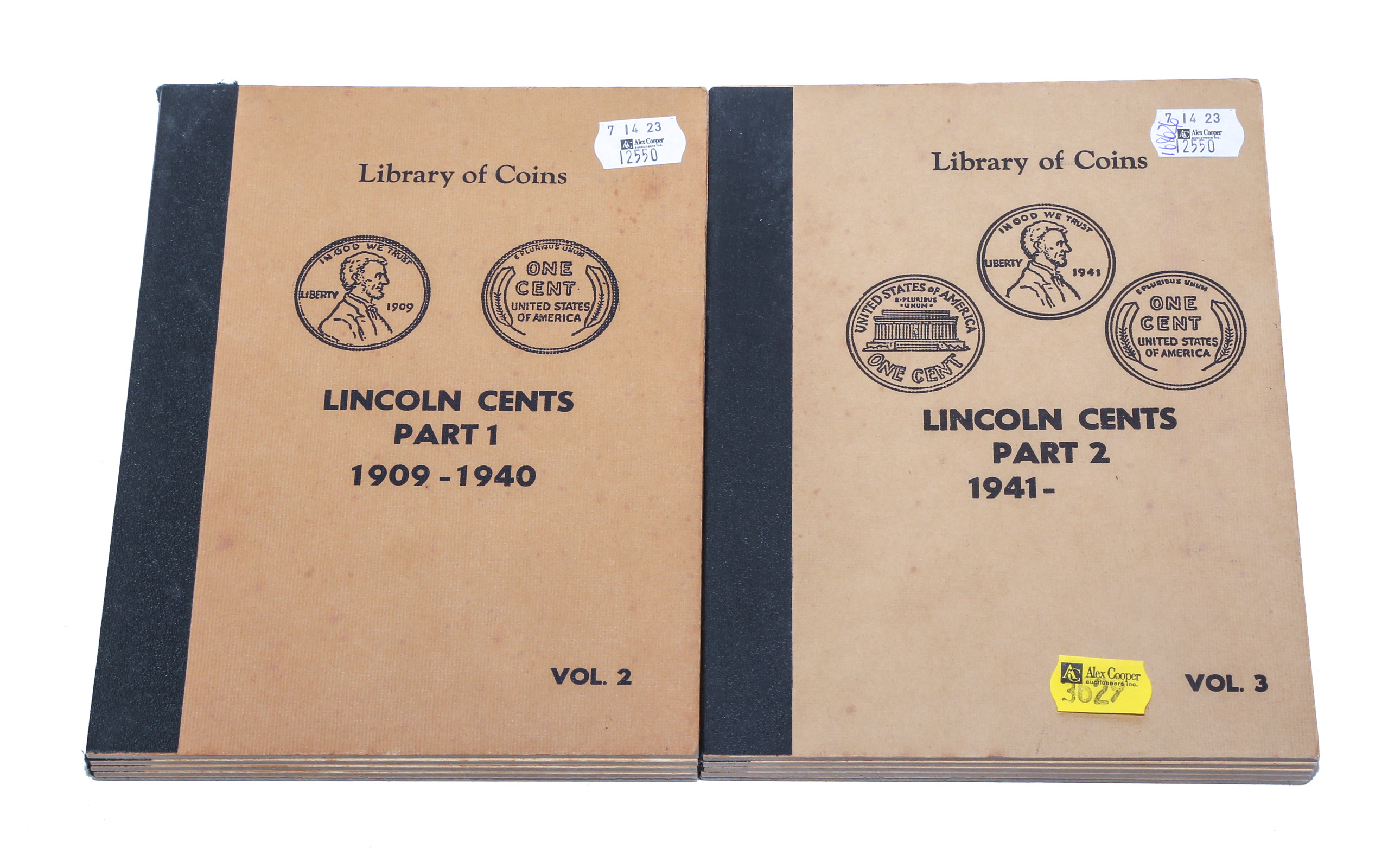 TWO LINCOLN SETS IN VOL 2 3 LIBRARY 308a94