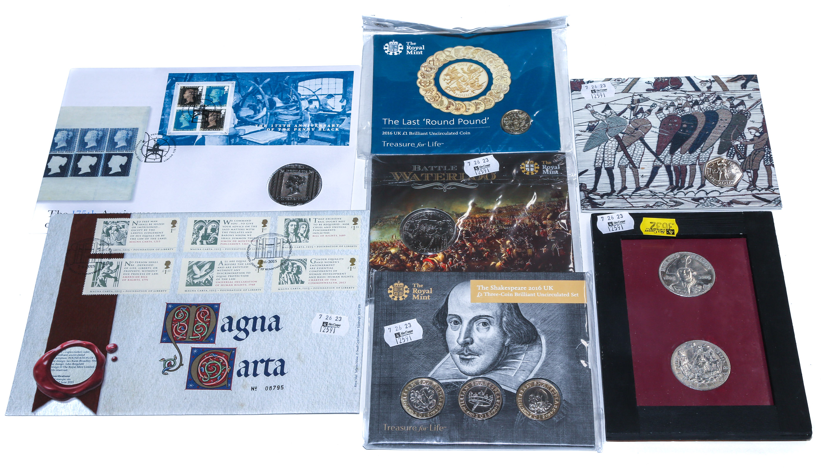 SEVEN ITEMS FROM ROYAL MINT & ROYAL