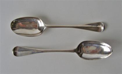 Two silver tablespoons    joseph