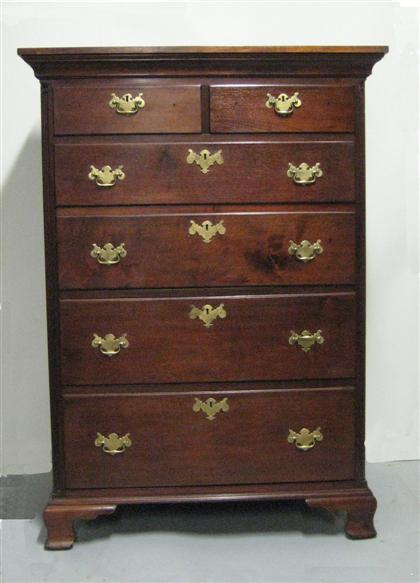 Chippendale walnut tall chest  4dabb