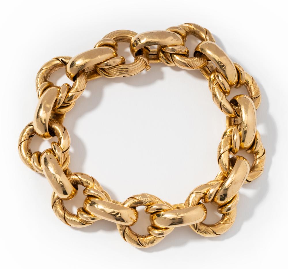 14 KARAT YELLOW GOLD LINK BRACELET14