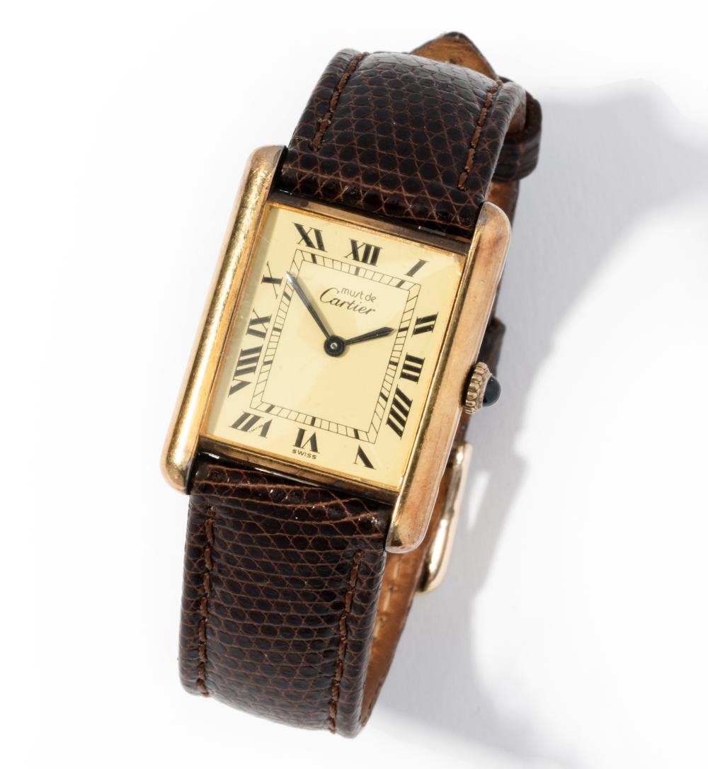 MUST DE CARTIER GOLD PLATED STERLING 308b71