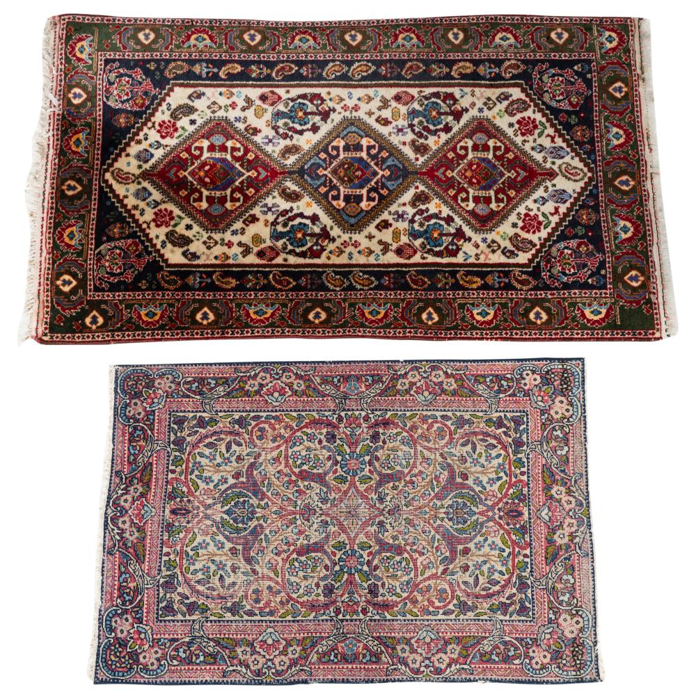 TWO PERSIAN RUGSTwo Persian Rugs,