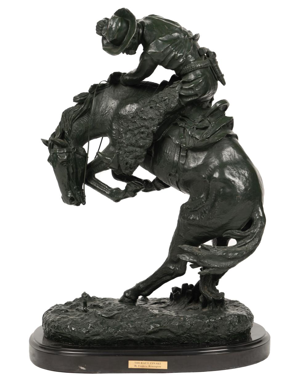 FREDERIC REMINGTON, 1860-1909, THE RATTLE