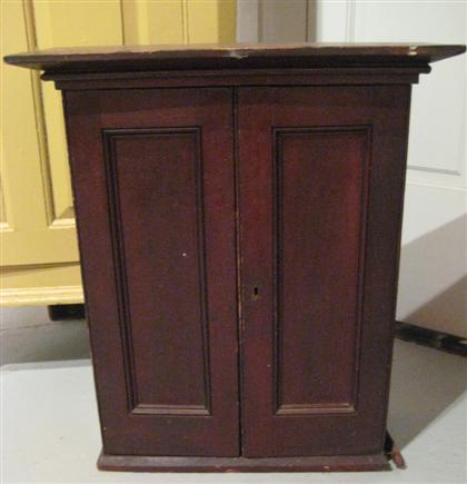 Dark stained hanging cupboard  4dacf