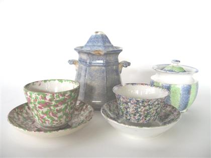 Group of  Staffordshire Spatterware