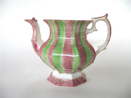 Red and green rainbow Spatterware