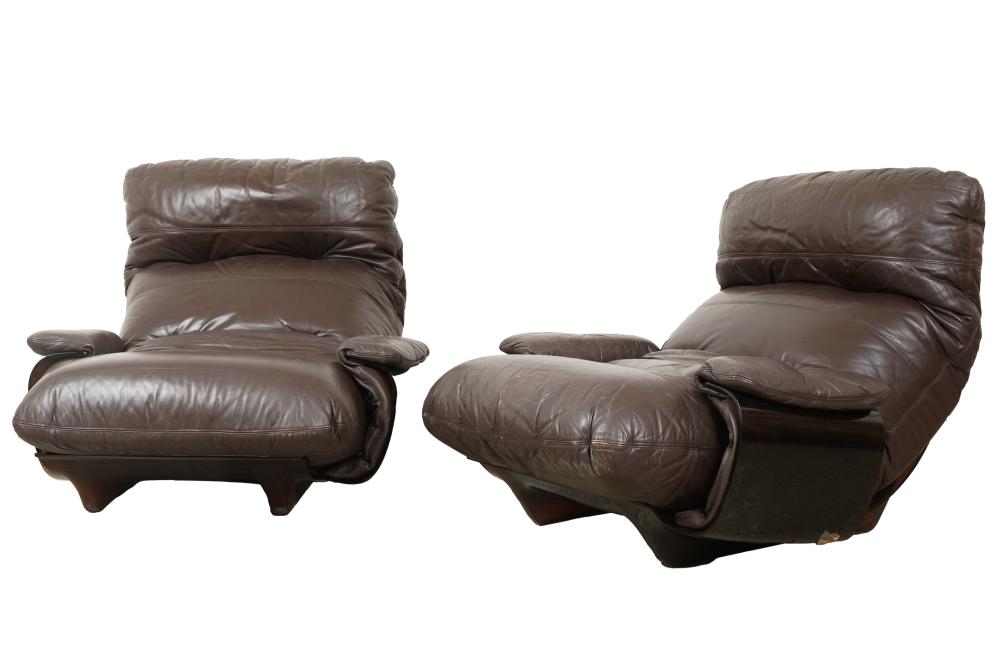 MICHEL DUCAROY TWO MARSALA ARMCHAIRSMichel 308da7