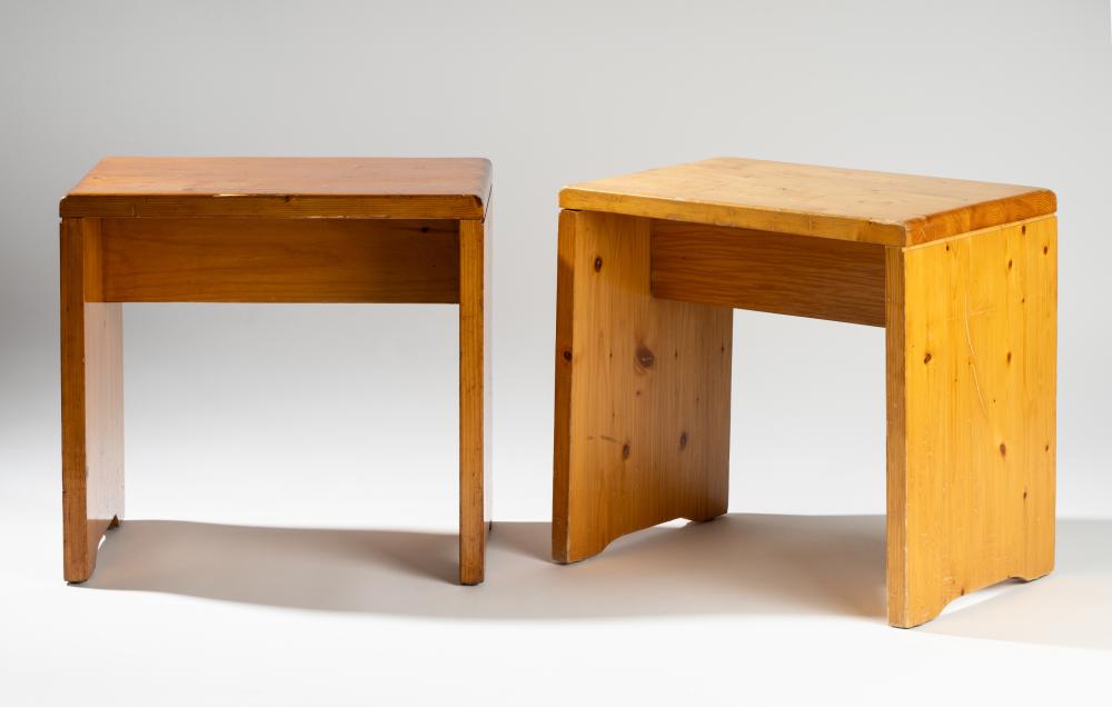 CHARLOTTE PERRIAND PAIR OF STOOLSCharlotte 308ddc