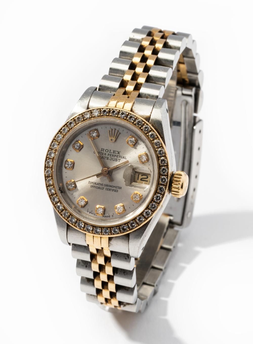 ROLEX STAINLESS STEEL, 18 KARAT