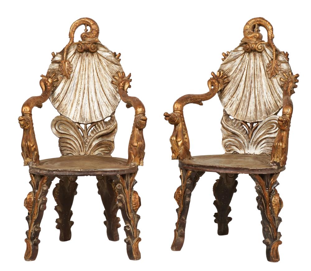 PAIR OF ITALIAN GROTTO STYLE ARMCHAIRSPair 308ed1