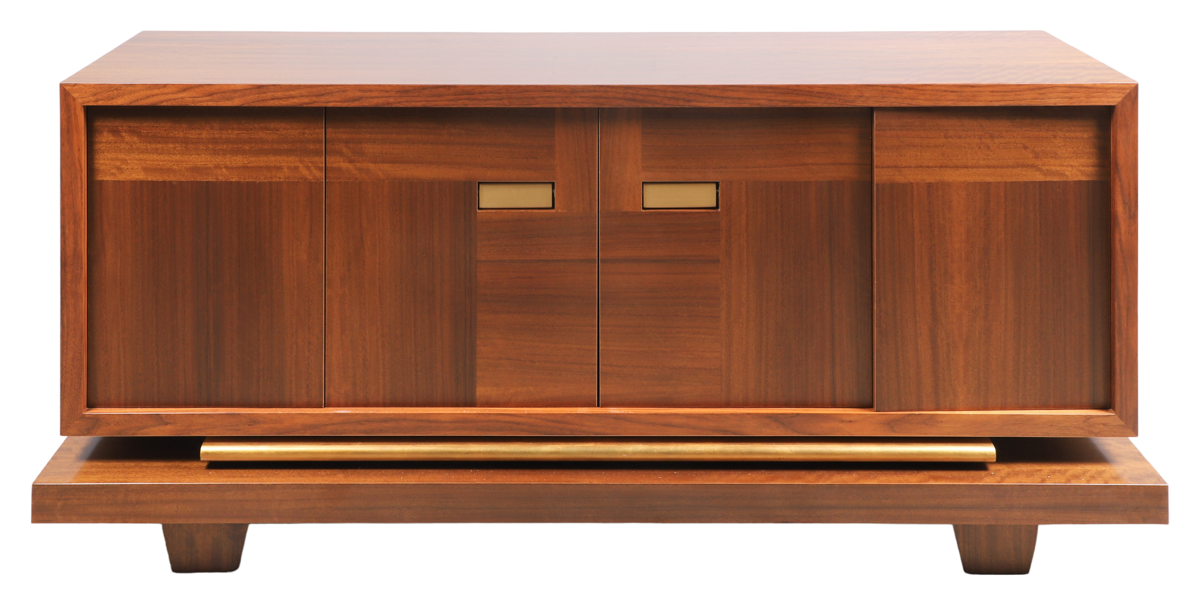 Contemporary walnut and gilt floating 308ee1