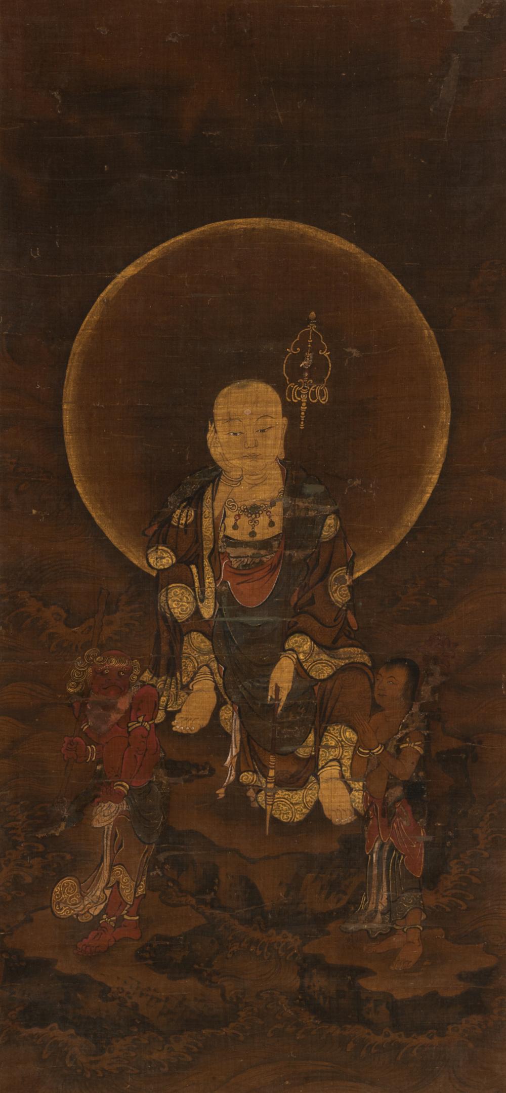 JAPANESE BUDDHIST SCROLL PAINTING