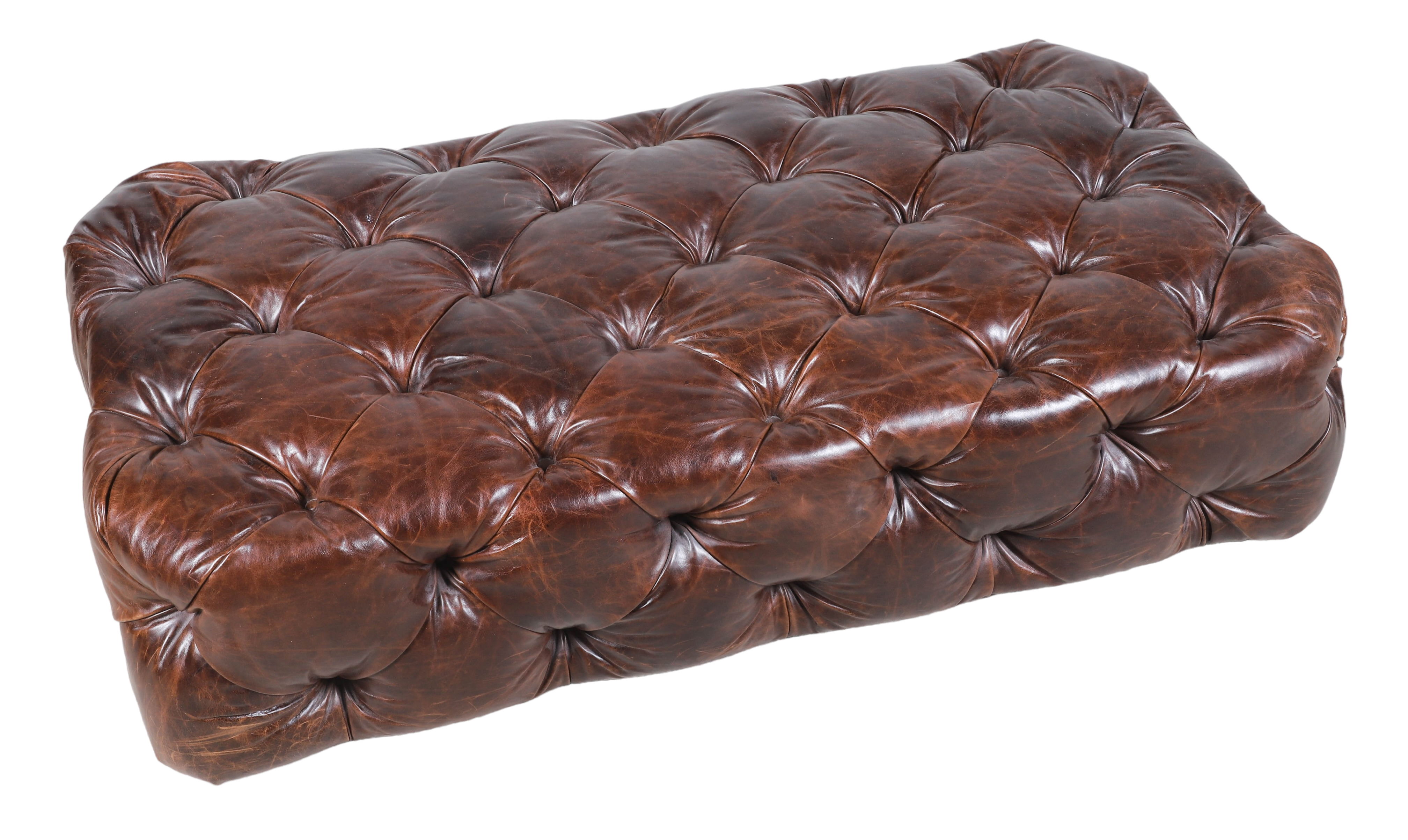 Restoration Hardware tufted leather