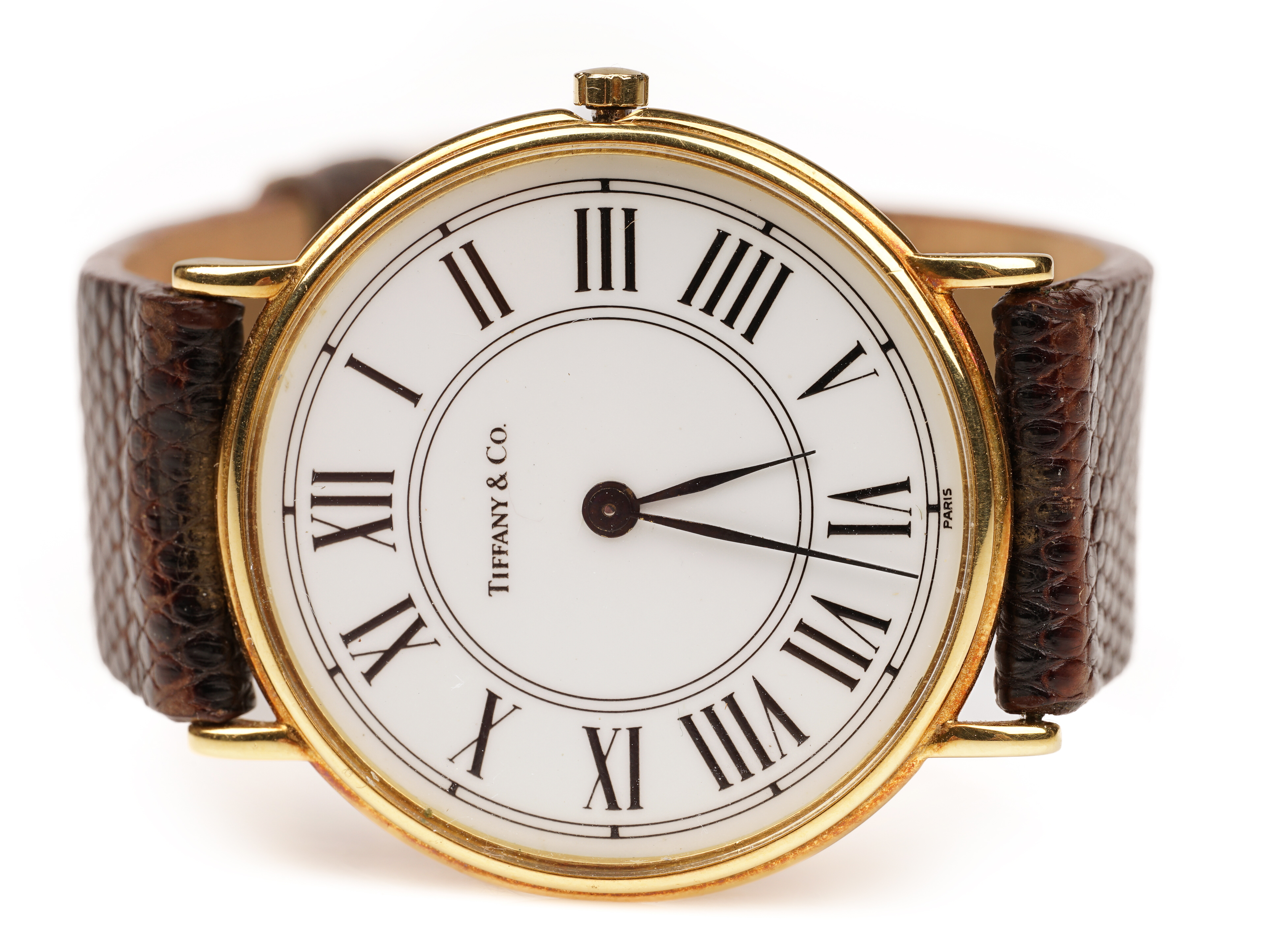 Tiffany and Co. 18K yellow gold wristwatch,