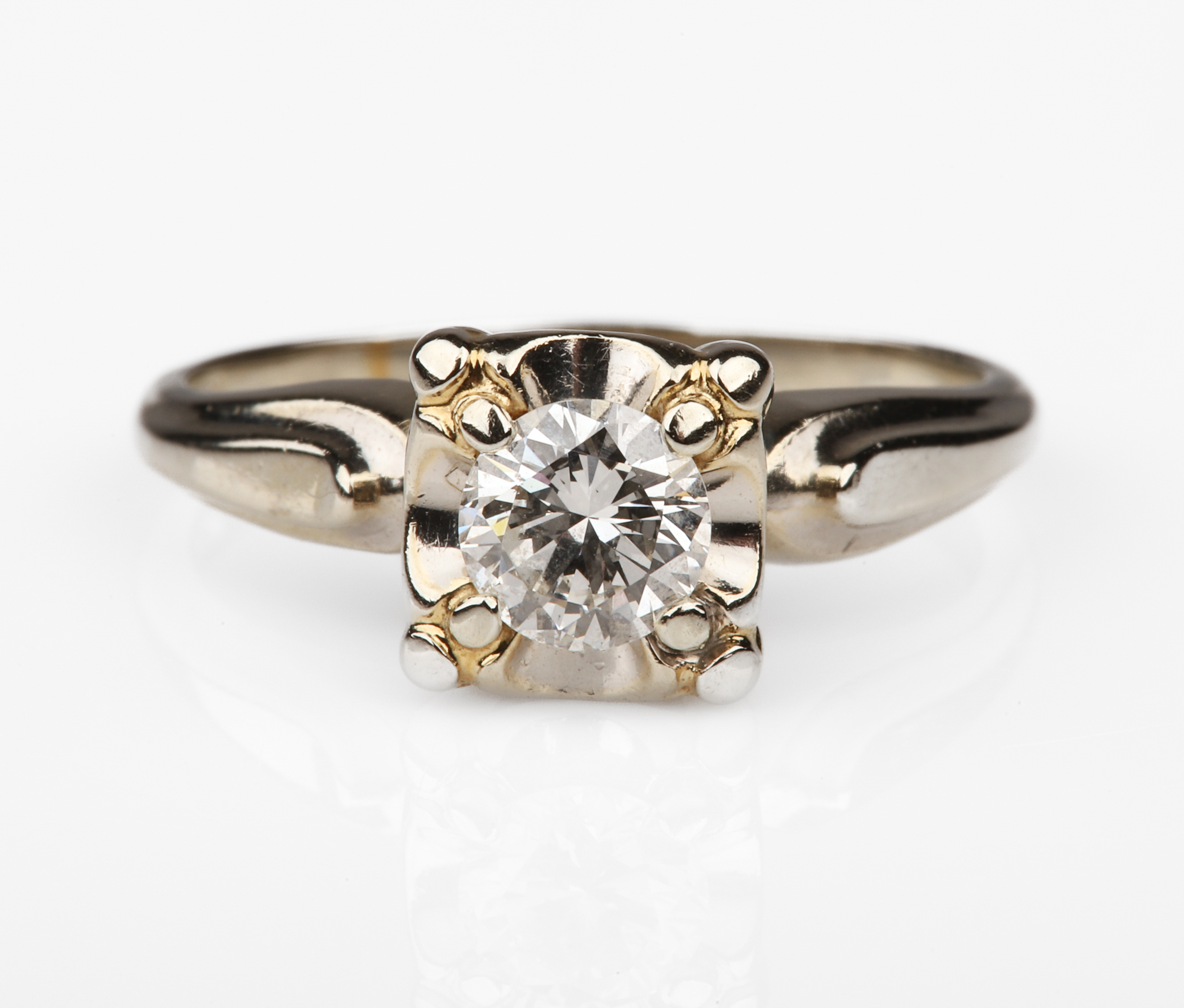 14 18K WG Diamond Engagement Ring  308ff3
