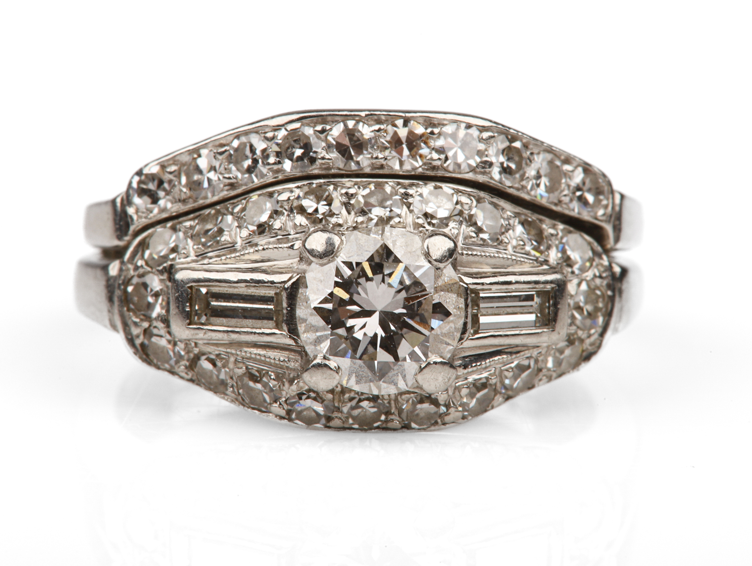 Platinum Diamond Engagement Ring Band 308ff4