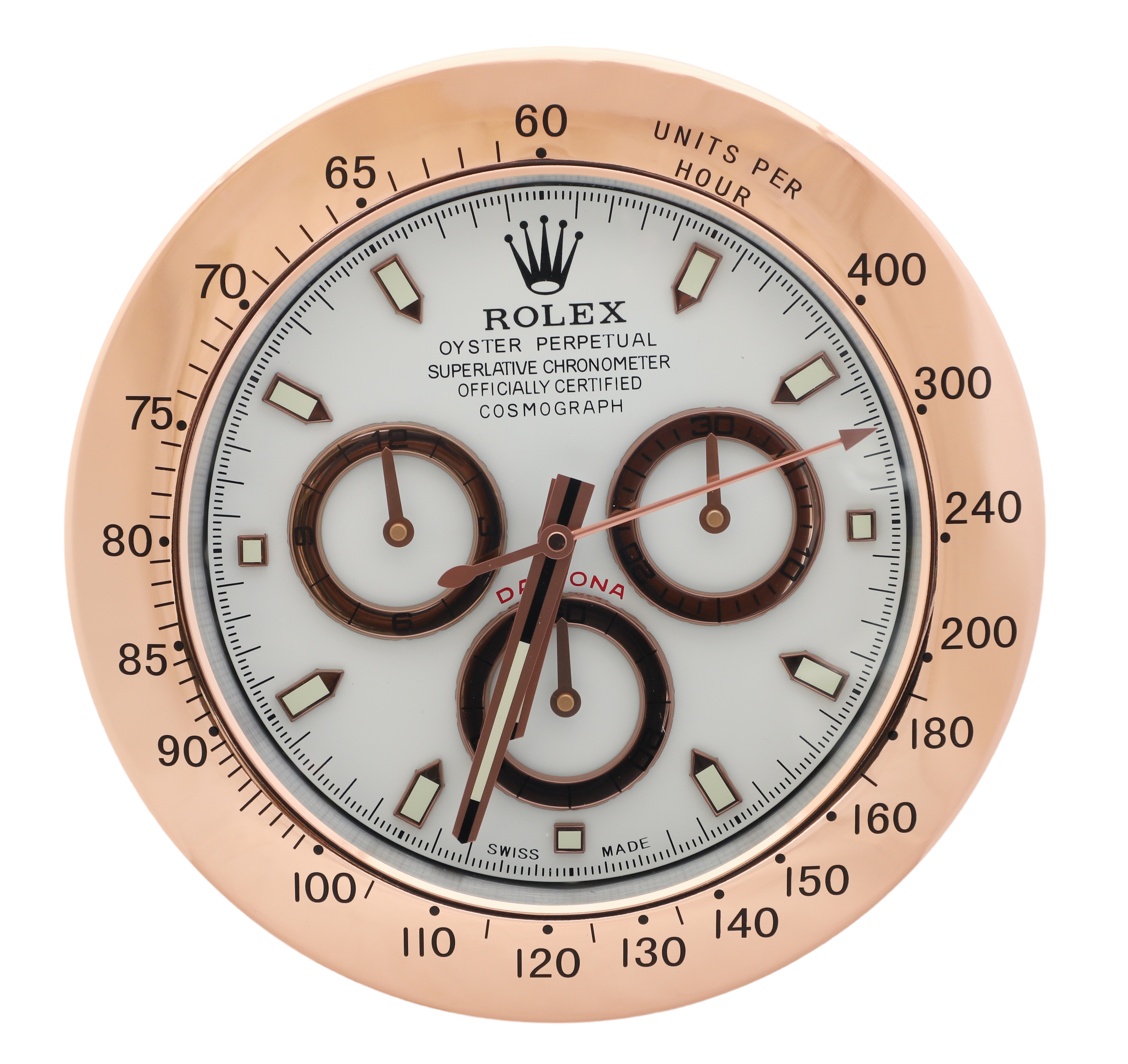 Watch Dealer Display Clock Rolex GOLD