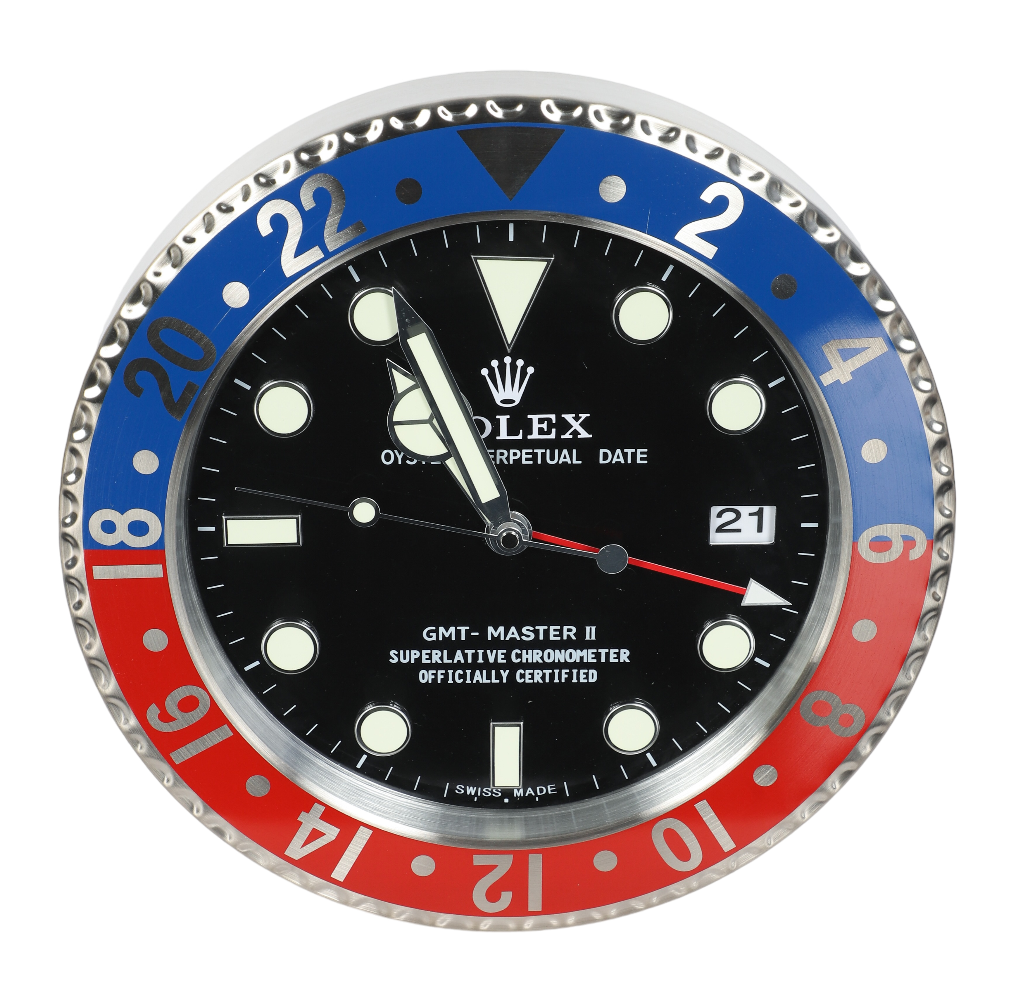 Watch Dealer Display Clock Rolex PEPSI