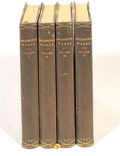 4 vols Goldsmith Oliver The 4db35