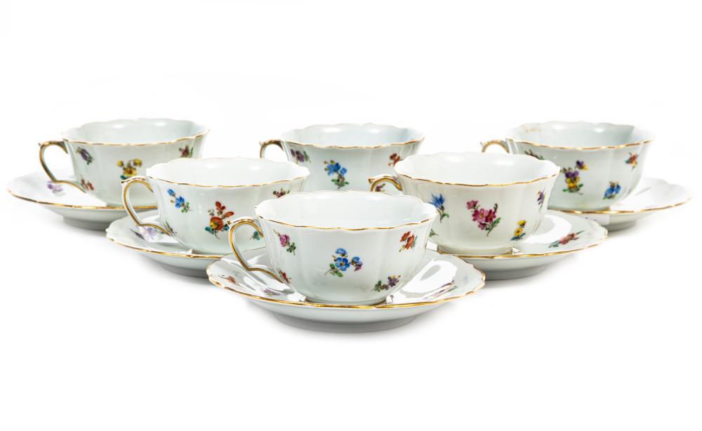 MEISSEN FLORAL PORCELAIN COFFEE 3090eb