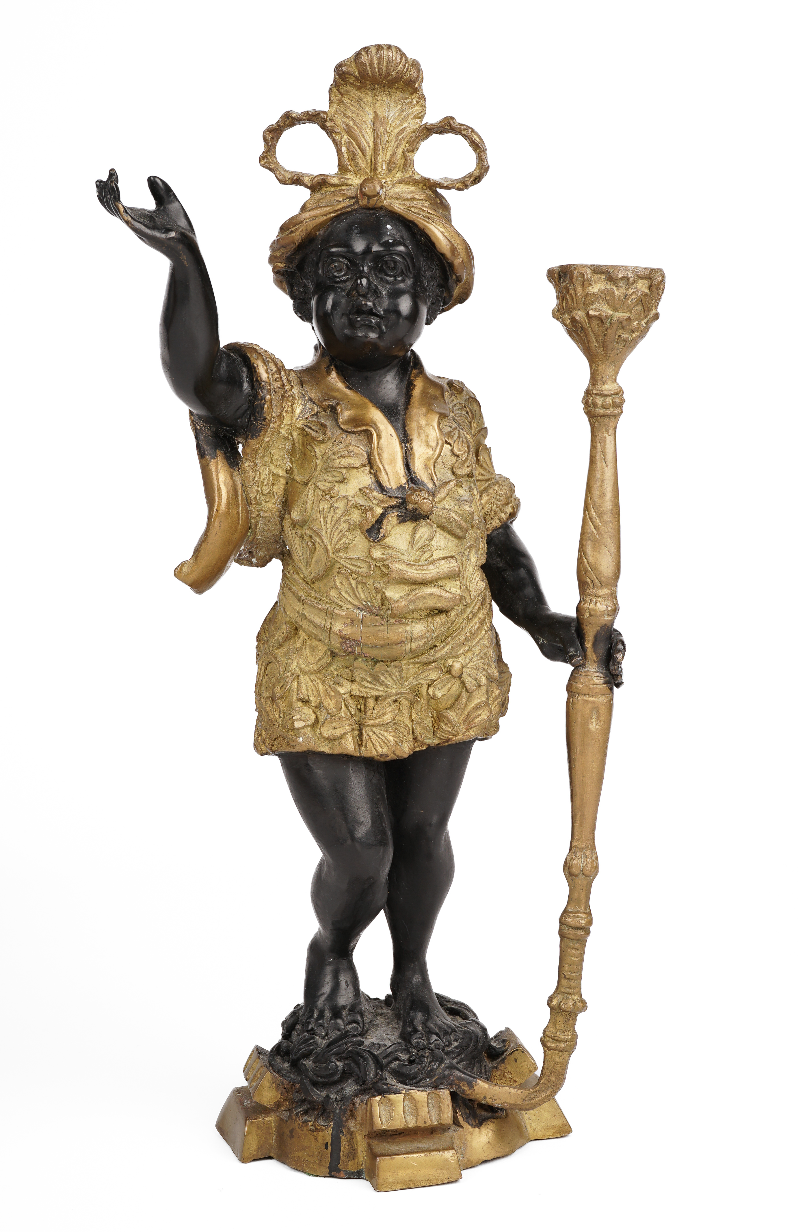 Cast Bronze Blackamoor Sculpture  3090fd