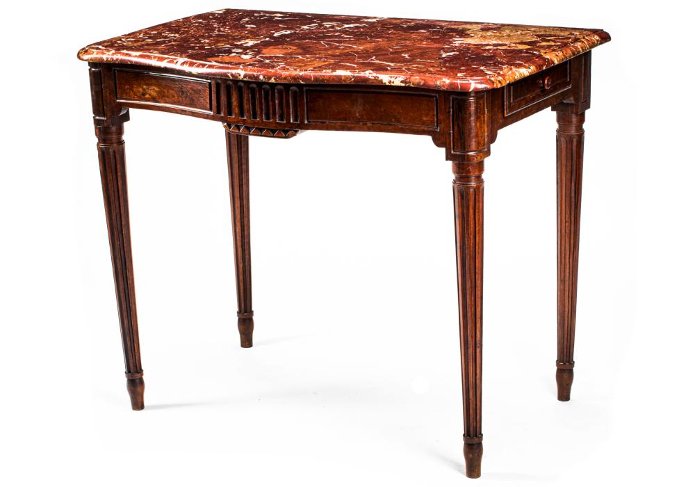 LOUIS XV-STYLE CARVED MAHOGANY