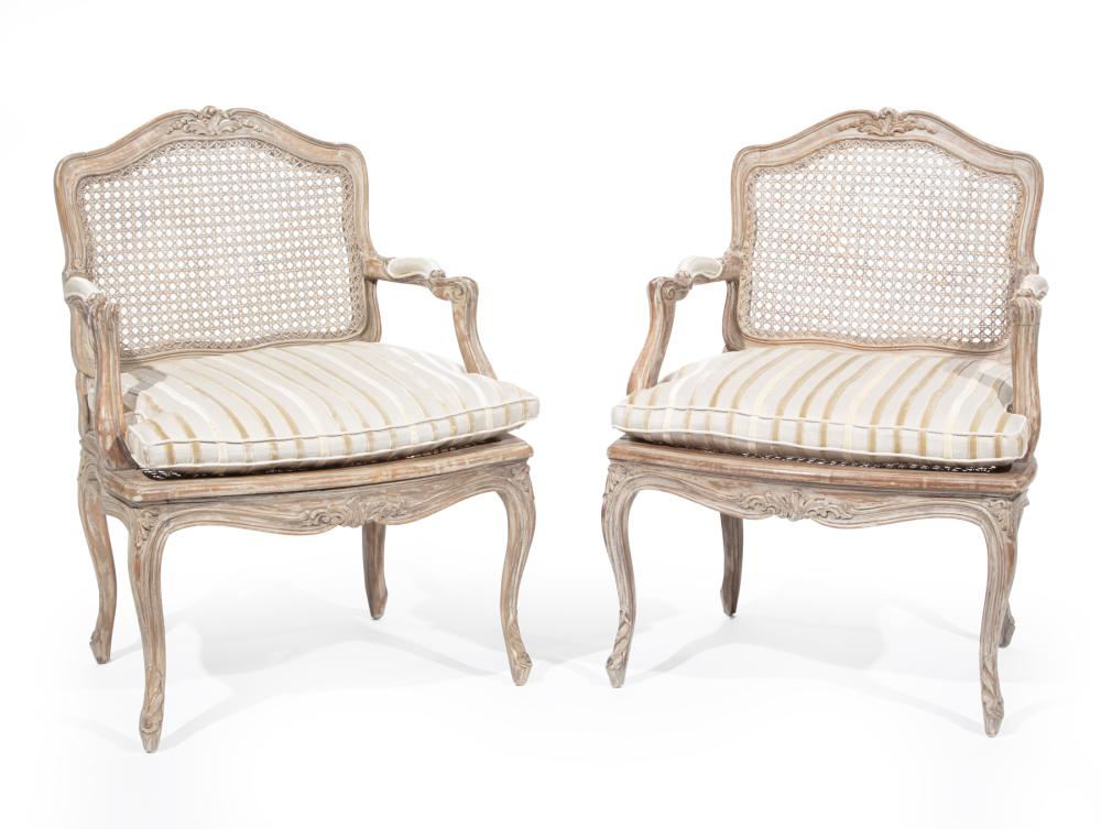 LOUIS XV-STYLE CARVED AND GRIS